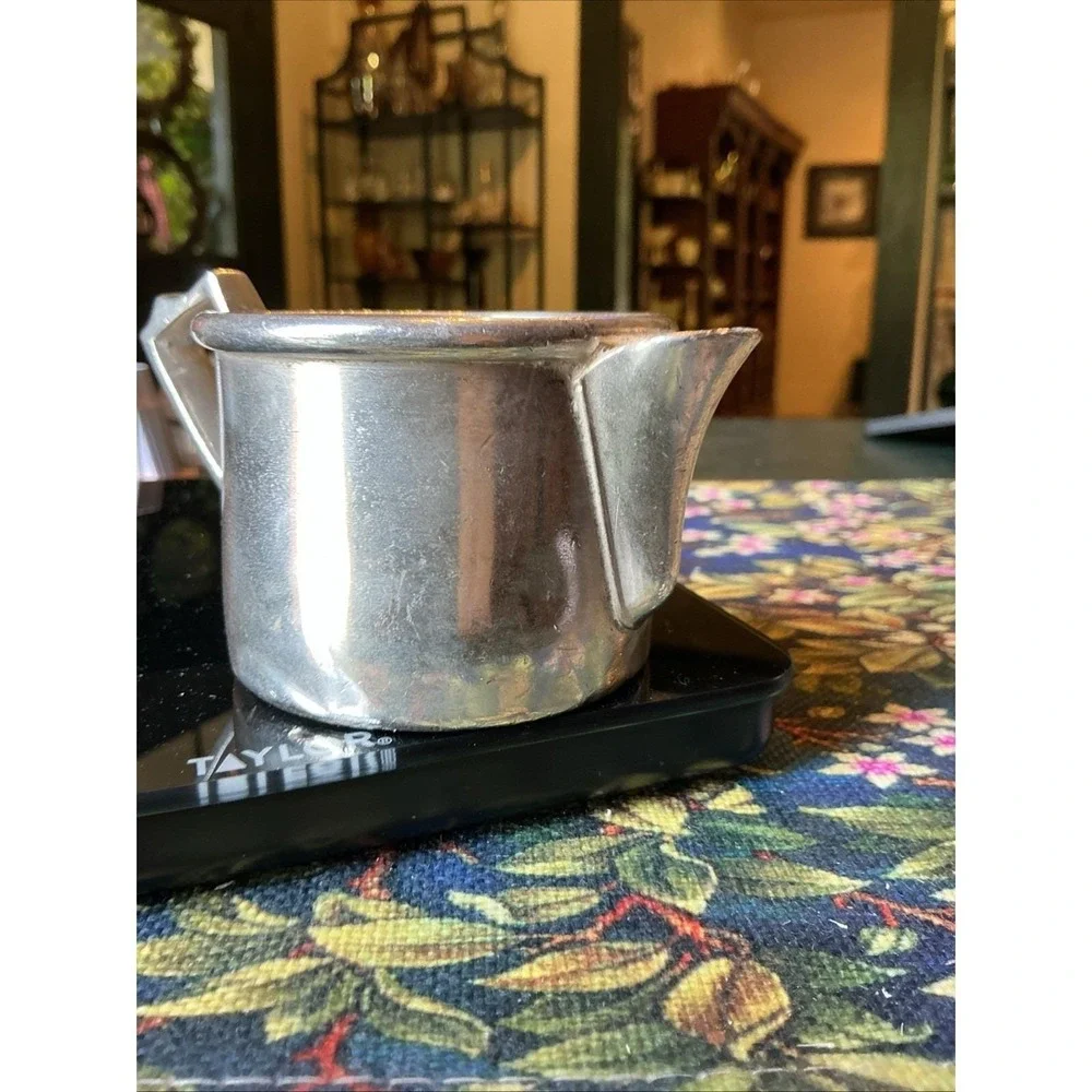 Vintage United Airlines Silver‎ Plated Creamer Pot Grand Silver Co.